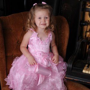 Pink Bubblegum Ruffle Dress & Shrug